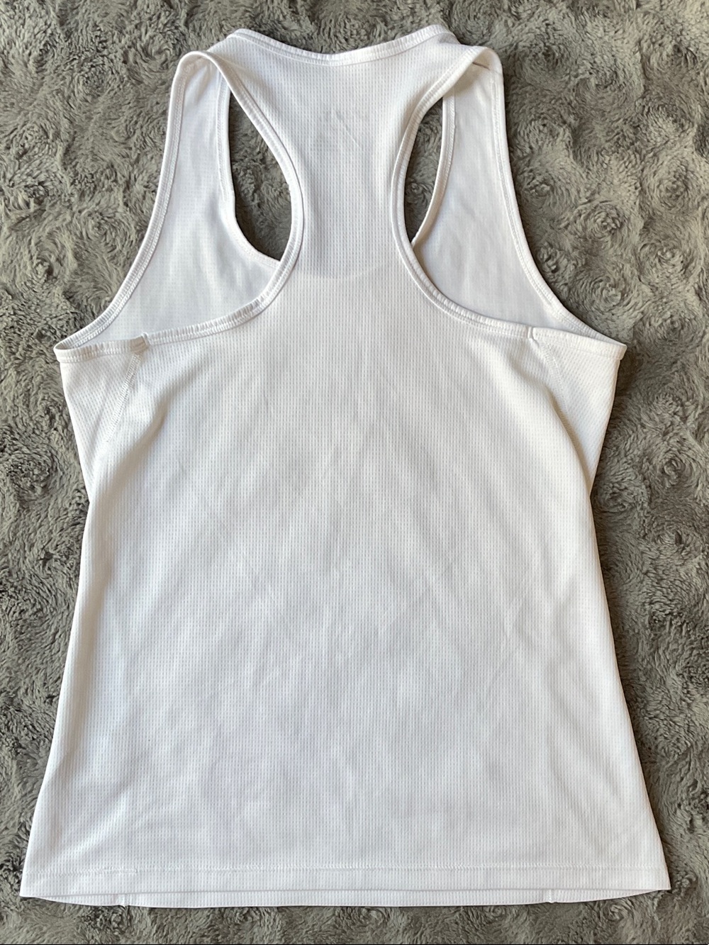 Asics White Racerback Performance Tank Top - Picture 4 of 4